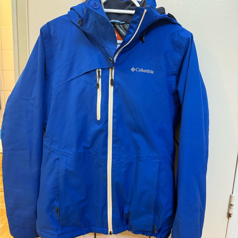 Columbia Omni-Heat Jacket in Blue and Gray